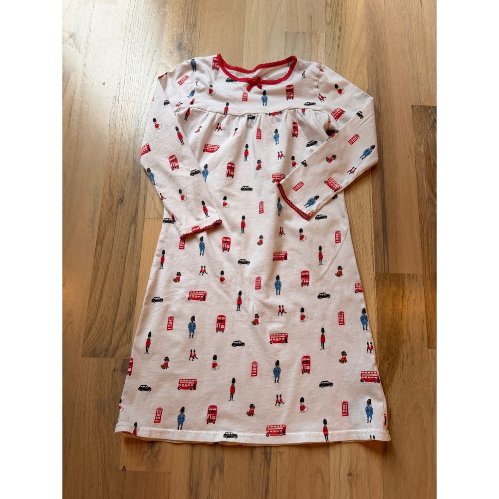 Girl's Cath Kidston 100% Cotton London Theme Long Nightgown 7-8 Yrs